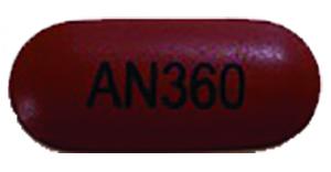 Pill AN360 Red Oval is Mesalamine Delayed-Release