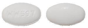 Pill WW597 is Abirtega 250 mg