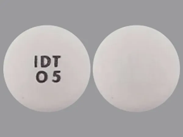 Pill IDT O 5 White Round is Oxycodone Hydrochloride