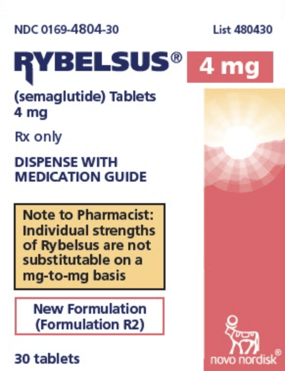 Pill novo 4 White Round is Rybelsus (formulation R2)