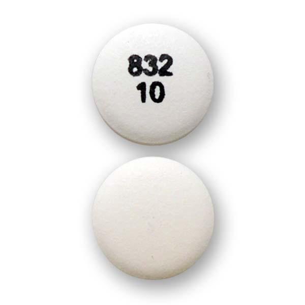 Chlorpromazine hydrochloride 10 mg 832 10