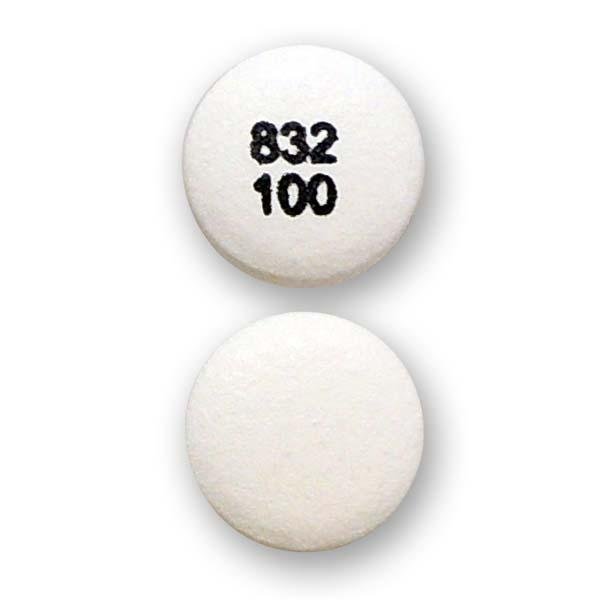 Pill 832 100 White Round is Chlorpromazine Hydrochloride