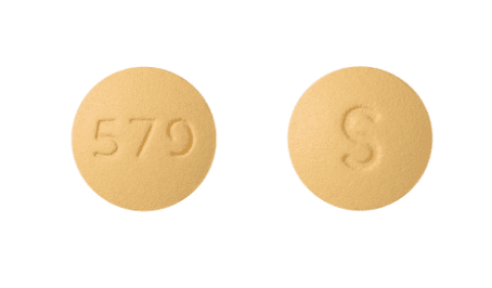 Pill S 579 Yellow Round is Ticagrelor