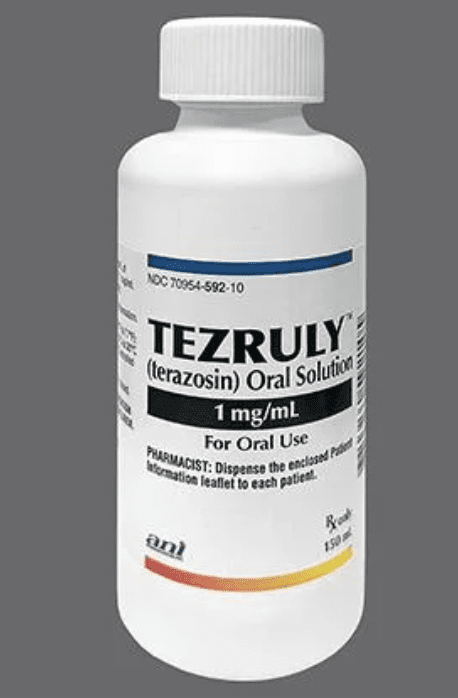 Pill medicine is Tezruly 1 mg/mL oral solution