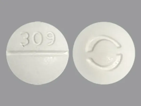 Pill 309 O Logo White Round is Glipizide