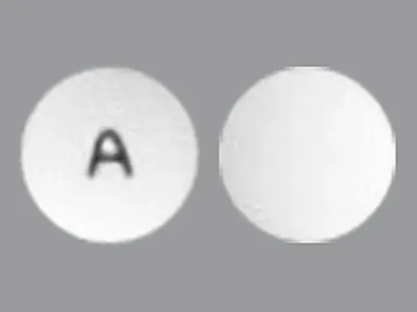 Pill A White Round is Glipizide Extended-Release