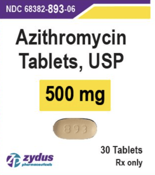 Azithromycin dihydrate 500 mg 893