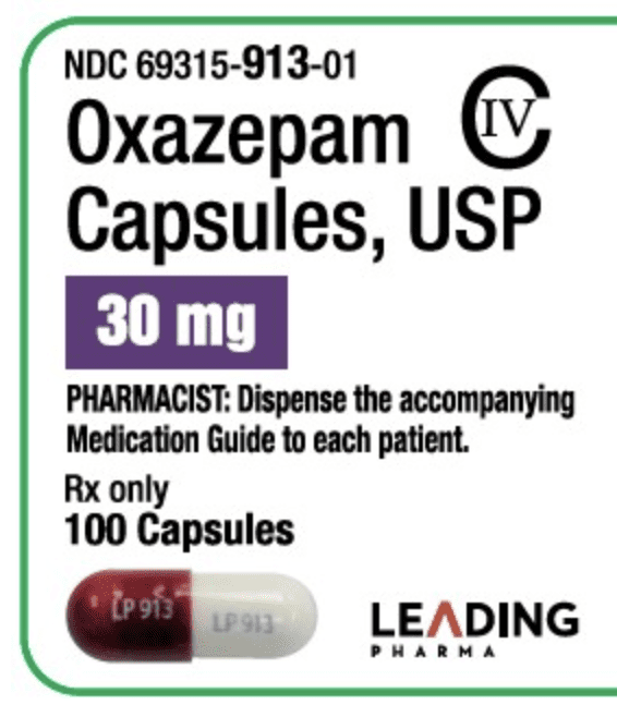 Pill LP 913 LP 913 Maroon Capsule/Oblong is Oxazepam