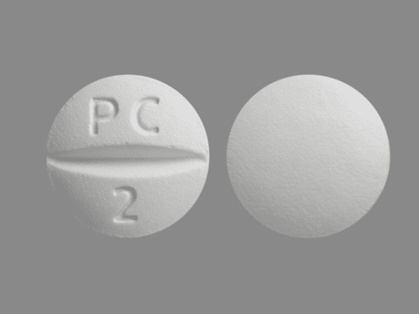 Pill PC 2 White Round is Prochlorperazine Maleate