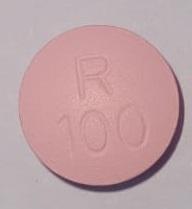 Pill R 100 Pink Round is Metoprolol Tartrate