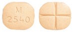 Methadone hydrochloride (dispersible) 40 mg M 2540