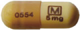 Oxycodone hydrochloride 5 mg 0554 M 5 mg
