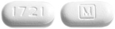 Acetaminophen and propoxyphene napsylate 650 mg / 100 mg 1721 M