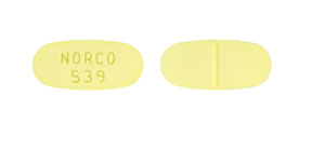 Norco 325 mg / 10 mg NORCO 539