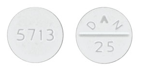 Amoxapine 25 mg 5713 DAN 25