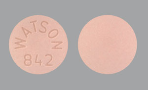 Pill WATSON 842 Pink Round is Bisoprolol Fumarate and Hydrochlorothiazide