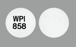 Bupropion hydrochloride extended-release (SR) 100 mg WPI 858
