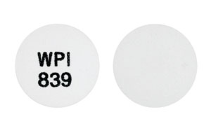 Bupropion hydrochloride extended-release (SR) 150 mg WPI 839