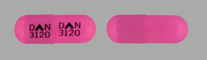 300x87 Clindamycin hydrochloride 300 mg DAN 3120 DAN 3120