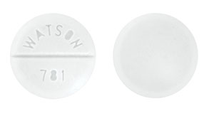 Pill WATSON 781 White Round is Clomiphene Citrate