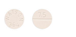 Clorazepate Dipotassium 7.5 mg 75 WATSON 364