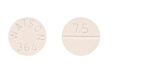 Clorazepate dipotassium 7.5 mg 75 WATSON 364