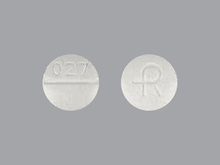 Pill 027 R White Round is Alprazolam