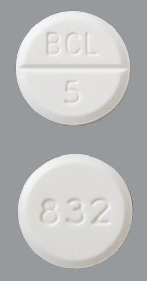 Bethanechol chloride 5 mg 832 BCL 5