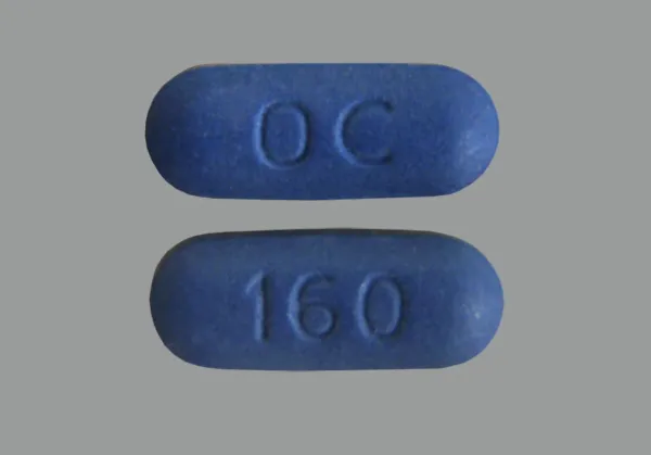 Pill OC 160 Blue Oval is OxyContin