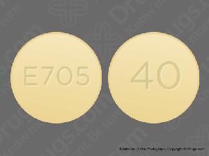 Oxycodone hydrochloride extended release 40 mg 40 E 705