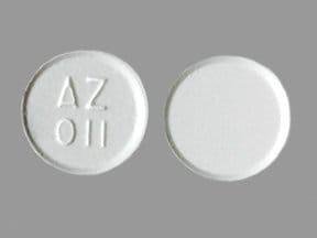 Pill AZ 011 White Round is Acetaminophen