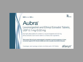 Aubra ethinyl estradiol 0.02 mg / levonorgestrel 0.1 mg 201