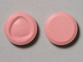 Pepto-bismol bismuth subsalicylate 262 mg Pepto Bismol