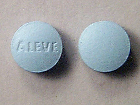Pill ALEVE Blue Round is Aleve