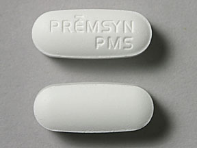 Pill PREMSYN PMS is Premsyn PMS acetaminophen 500 mg / pamabrom 25 mg / pyrilamine maleate 15 mg