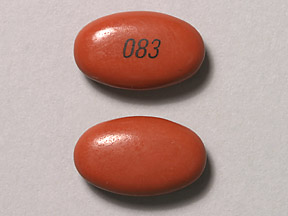 Pill 083 Brown Oval is Ibuprofen and Pseudoephedrine