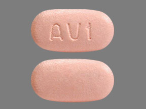 Pill AV1 is Technivie ombitasvir 12.5 mg / paritaprevir 75 mg / ritonavir 50 mg