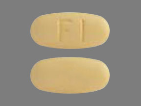 Pill FI Yellow Elliptical/Oval is Tricor