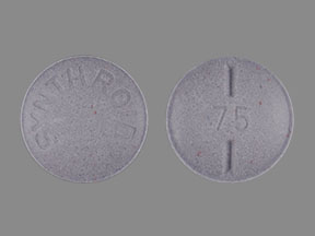 Synthroid 75 mcg (0.075 mg) SYNTHROID 75