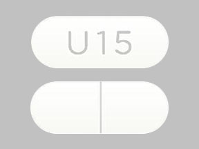 Pill U15 White Capsule-shape is Acetaminophen and Oxycodone Hydrochloride