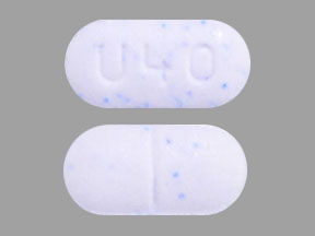 U40 Pill Images White Capsule Shape