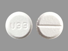 Pill U33 White Round is Lorazepam