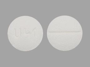 Pill U41 White Round is Methadone Hydrochloride