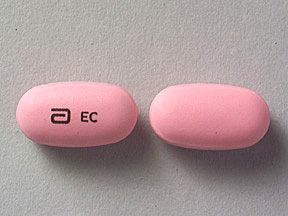 Pill a EC Pink Elliptical/Oval is Ery-Tab
