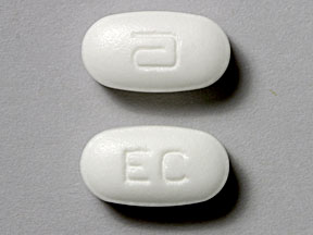 Pill a EC White Oval is Ery-Tab