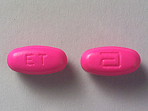 Pill a ET Pink Oval is Erythrocin Stearate Filmtab