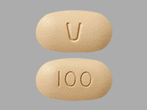 Pill V 100 Yellow Capsule/Oblong is Venclexta