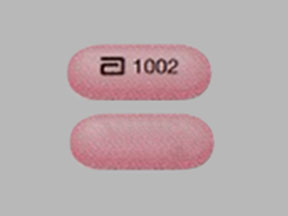 Pill a 1002 Pink Capsule-shape is Advicor