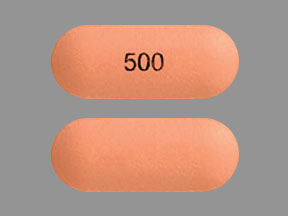 Pill 500 Orange Capsule/Oblong is Niaspan