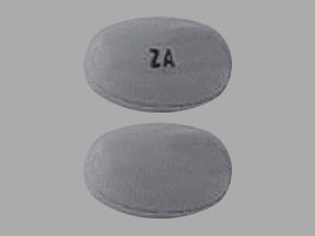 Pill ZA Gray Elliptical/Oval is Zemplar